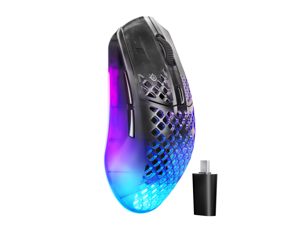SteelSeries Aerox 3 Wireless Gen 2 本体画像｜4KHz・68g・IP54対応ゲーミングマウス